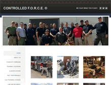 Tablet Screenshot of controlledforce.com